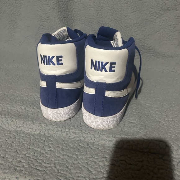 Nike Blue and White High-Top Sneakers - Picture 3 of 3